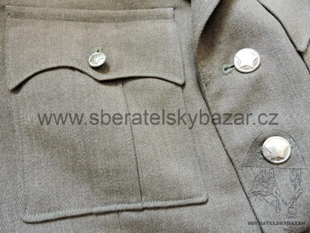 Sako Vojska MV - romistr stříbrné knoflíky SNB - 60.léta