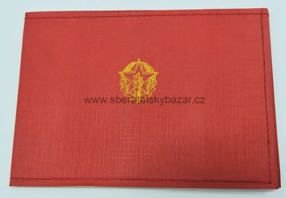 Členský průkaz svazu požární ochrany ČSSR