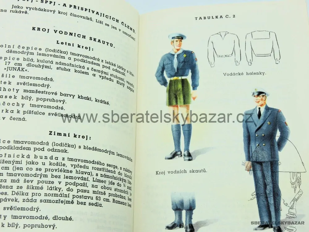 Stejnokroje pro všechy složky Junáka - 1947 - Originál 