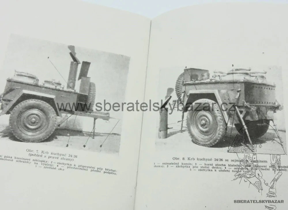Předpis ČSLA -Polní kuchyně 24 , 26 a 09 - Reprint