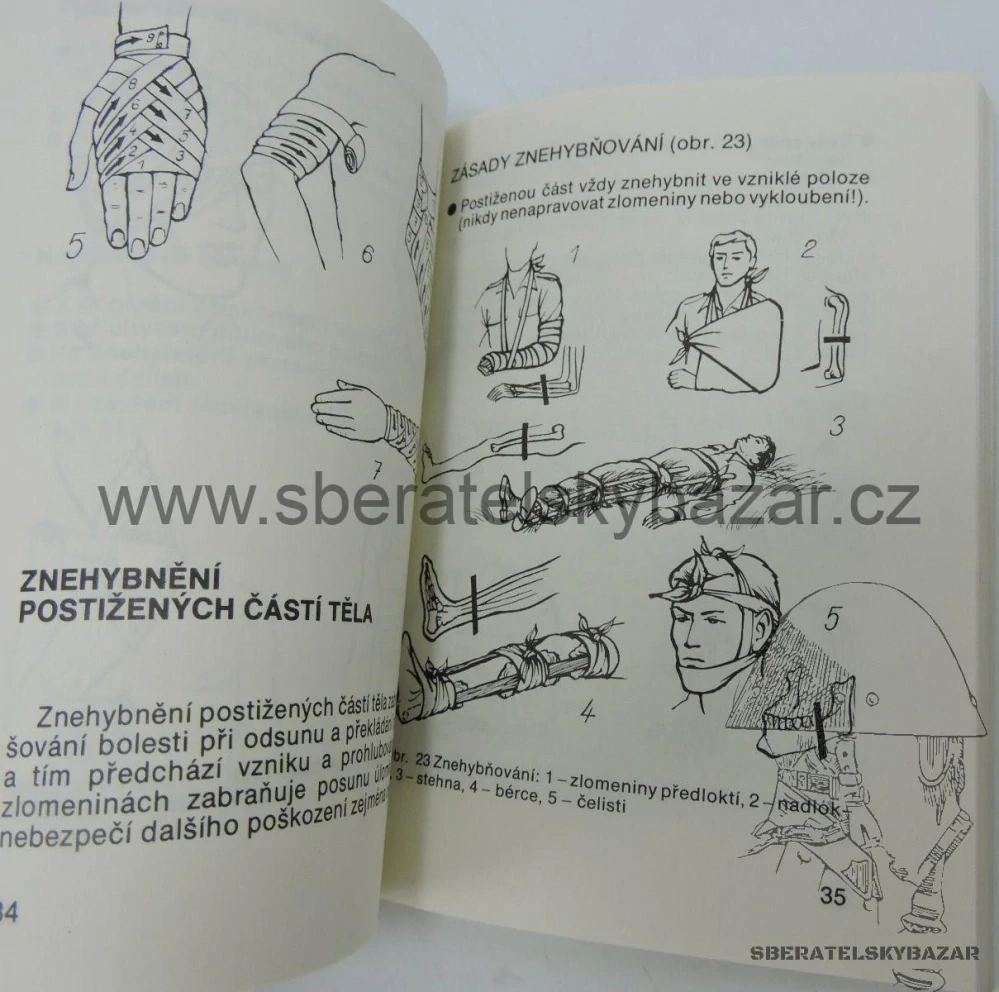 Originál příručka první pomoc předlekařská kapesní