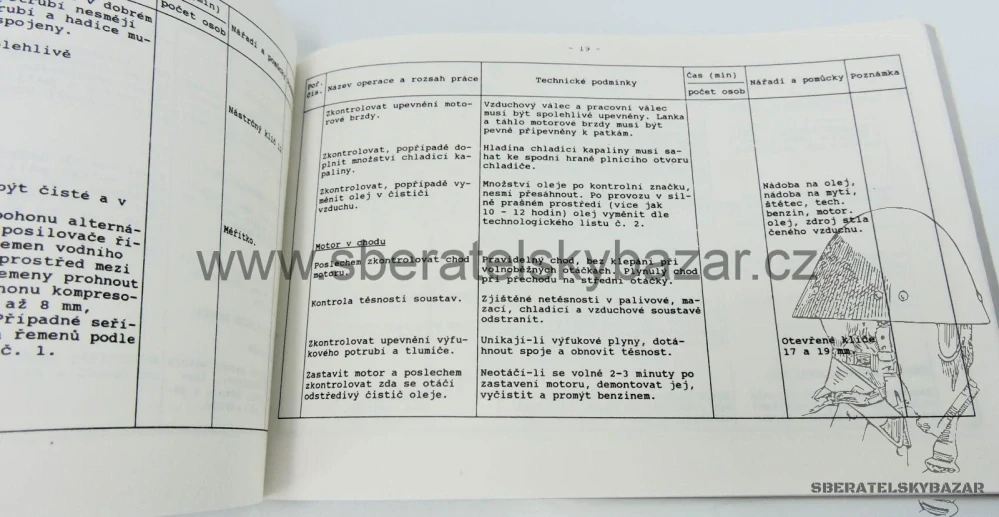 Originál Předpis AČR - KRAZ-255 technologcký postup