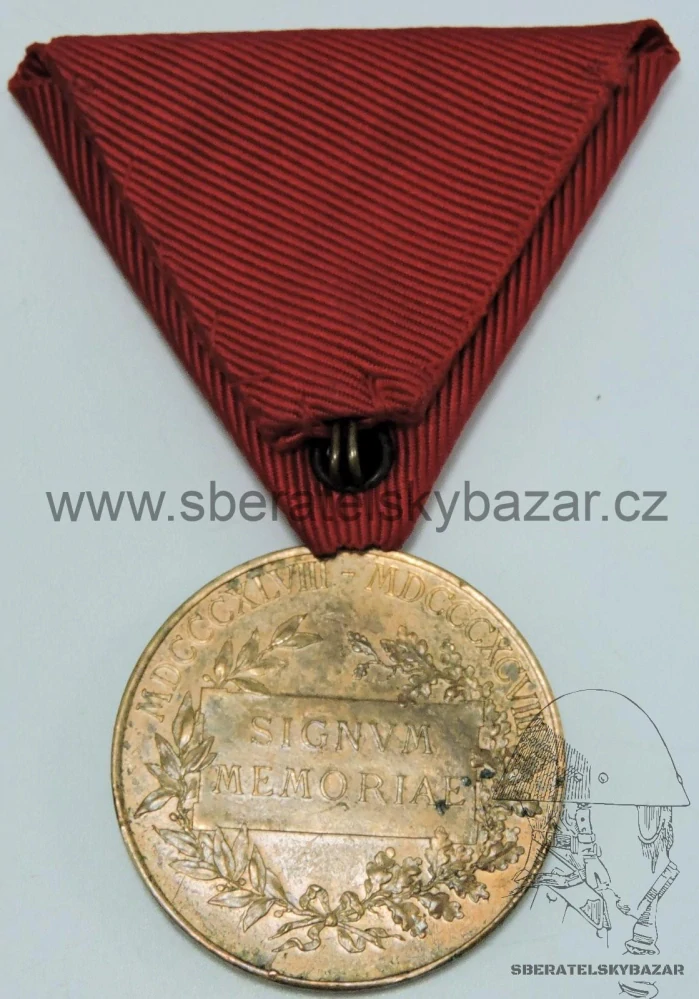 Jubilejní medaile 1898 k příležitosti 50 let panování Františka Josefa 