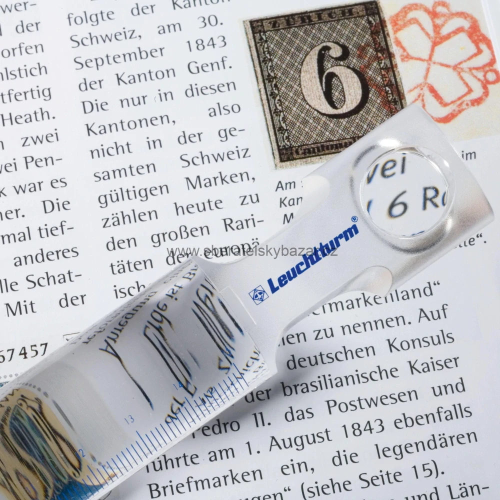 Leuchtturm Pravítko s lupou LINE - zvětšení 2,5x