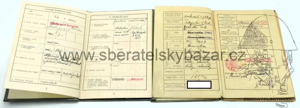 Vojenská knížka ČSLA a první republika stejné jméno