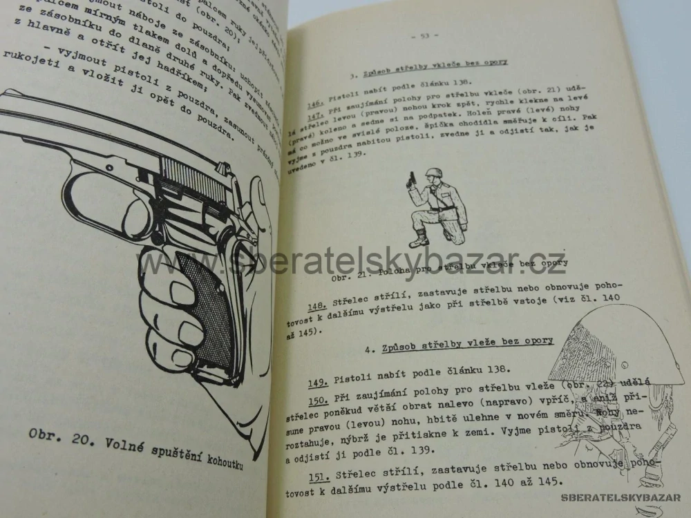 Originál Předpis ČSLA - 9mm PISTOLE vz.82