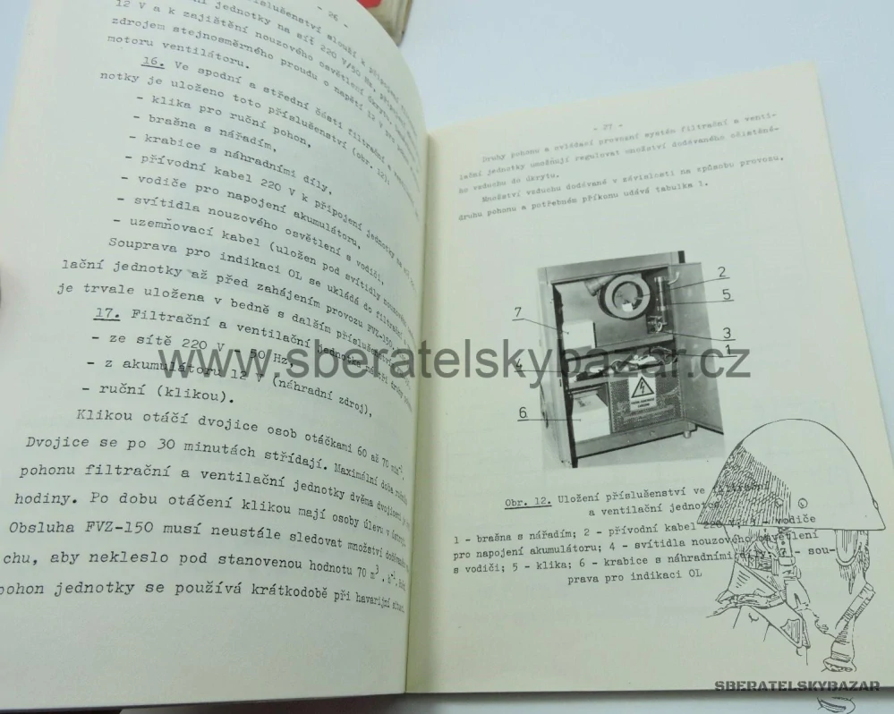 Originál Předpis Filtrační a ventilační zařízení FVZ-150 Chem-21-6