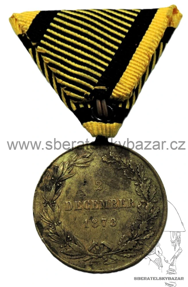 KRIEGSMEDAILLE - válečná medaile "2. DECEMBER 1873"