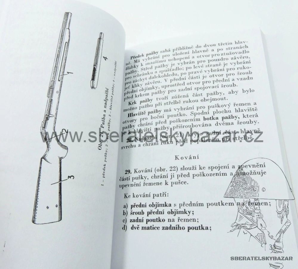 Předpis výcvik ve stelbě OPU vz.54 Odstřelovací pušk - reprint/replika