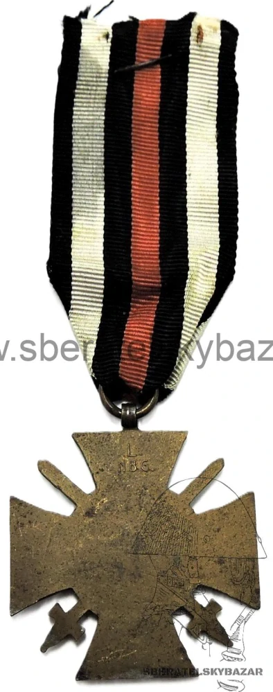 Medaile Kříž cti - Ehrenkreuz für Frontkämpfer značený L. NBG.