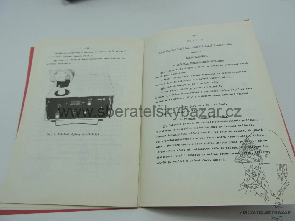 Originál předpis Dozimetr VDD-80
