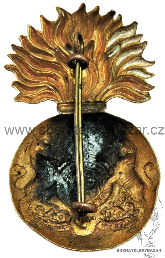 Royal Scots Fusiliers – glengarry cap badge – WW1