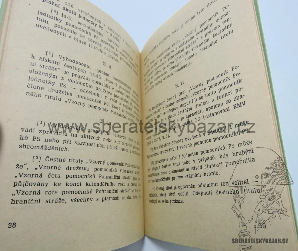 Příručka pro pomocníky Pohraniční stráže - originál