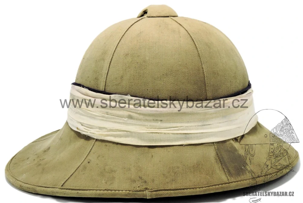 Britská tropická přilba Wolseley - WW1 - značená 