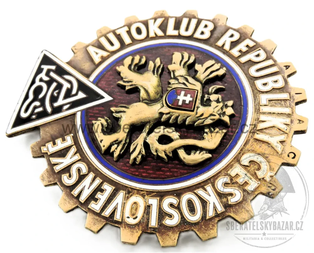 Odznak na chladič Automotoklubu RČS 95 x 90 mm 