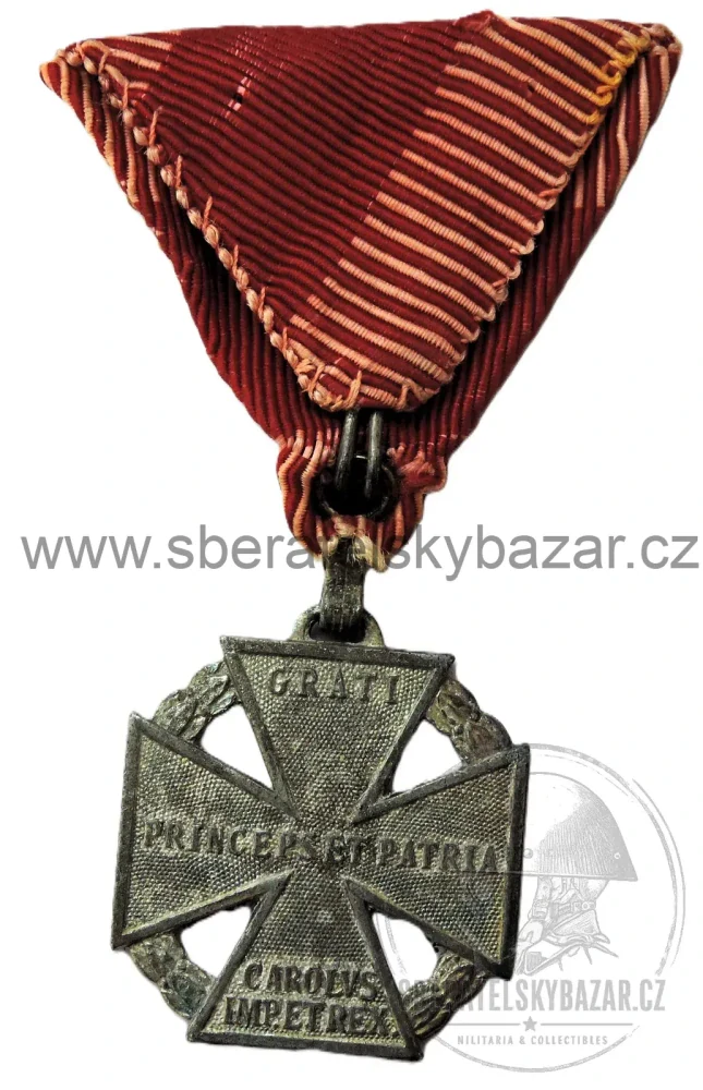 RU Karl-Truppenkreuz 1916–1918 – značený F.A., původní válečná stuha