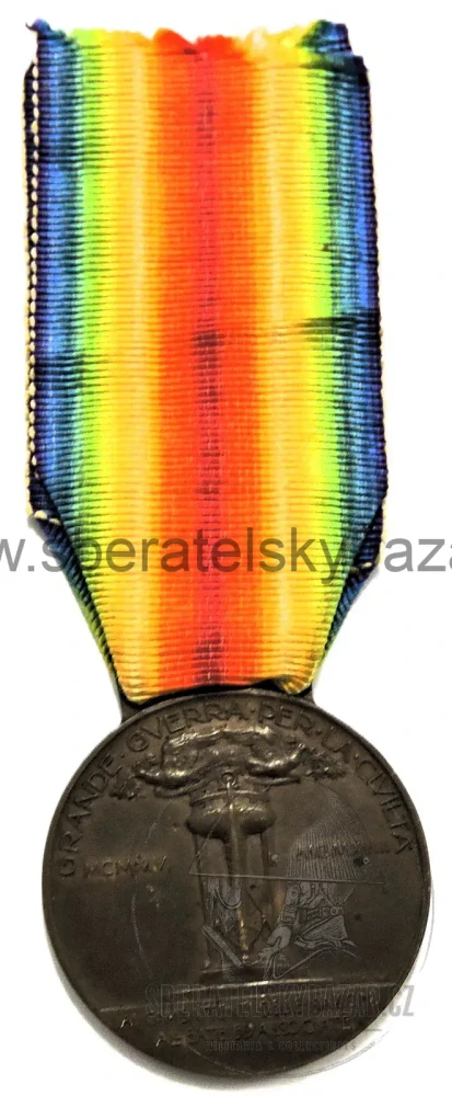 Itálie WWI – Medaglia Interalleata della Vittoria 1914–1918 – Vítězná