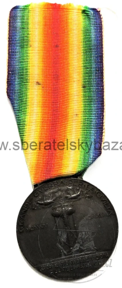 Itálie WWI – Medaglia Interalleata della Vittoria 1914–1918 – Vítězná