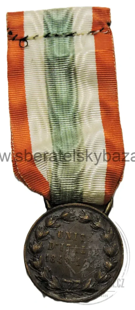 Itálie – medaile za sjednocení Itálie 1848–1918 – Vittorio Emanuele II