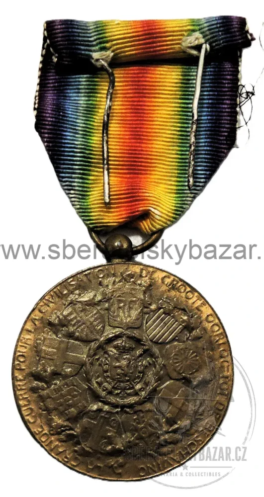 Belgie – Vítězná medaile 1914–1918 – Interallied Victory Medal – WWI 