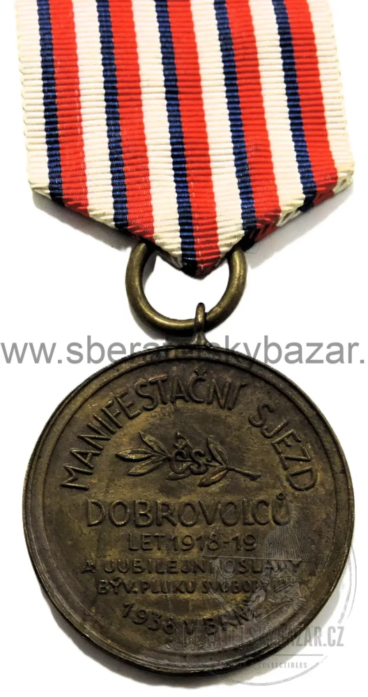 ČSR – Pamětní medaile Manifestační sjezd dobrovolců 1918–1919 – Brno 1 