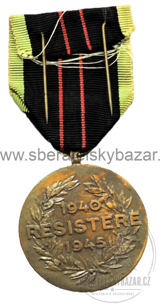 Belgie – Medaile odboje 1940–1945 – Médaille de la Résistance