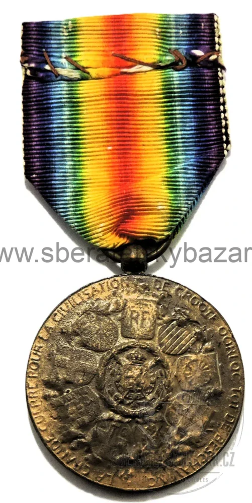 Belgie – Vítězná medaile 1914–1918 – Interallied Victory Medal – WWI 