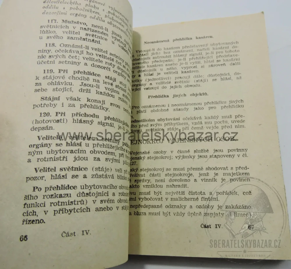 Čs. vojenský předpis – Vojenský služební řád I. díl – Rukověť pro aspi