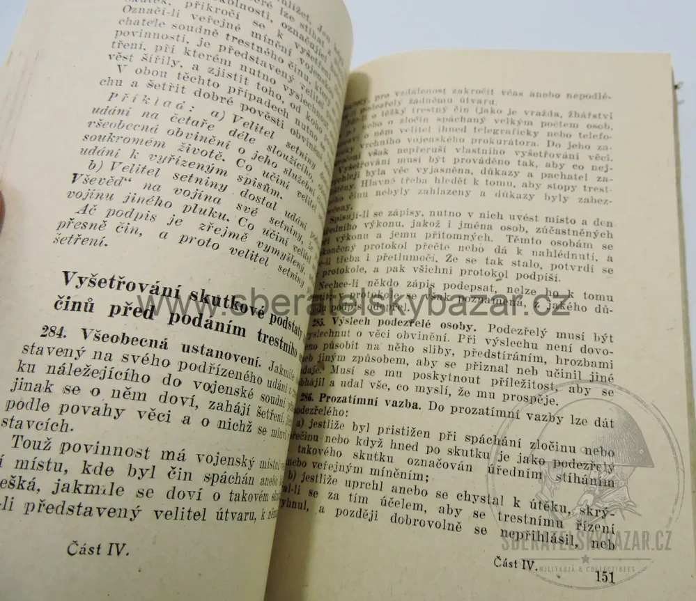 Čs. vojenský předpis – Vojenský služební řád – Naše vojsko – poválečný