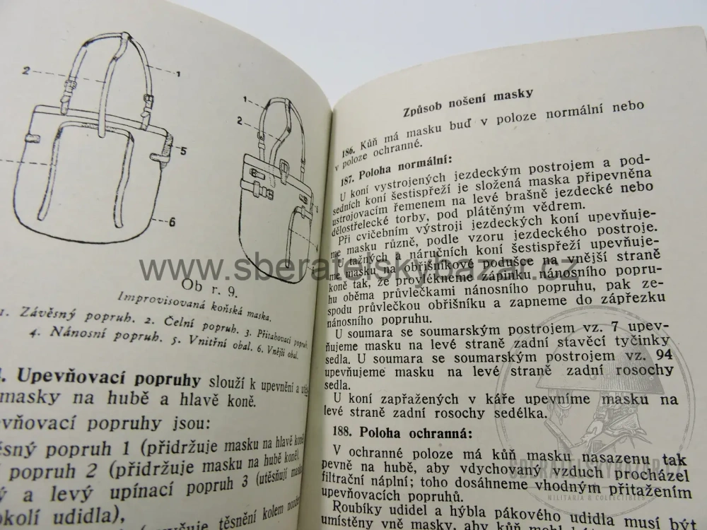 Čs. vojenský předpis – Ochrana proti bojovým chemickým látkám – 1947