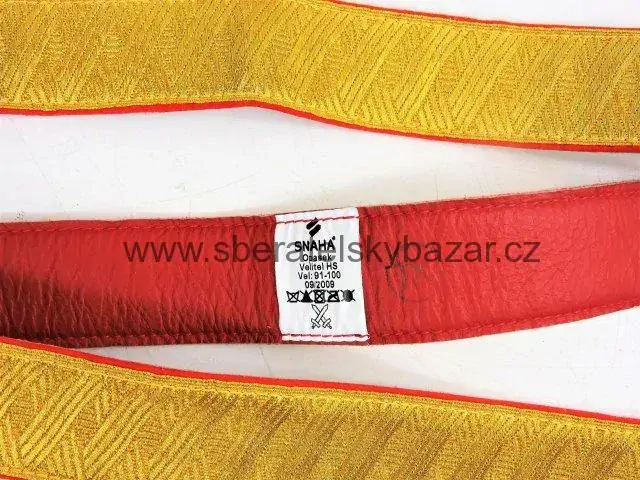 Opasek Velitele Hradní stráže bez přezky skladovka 