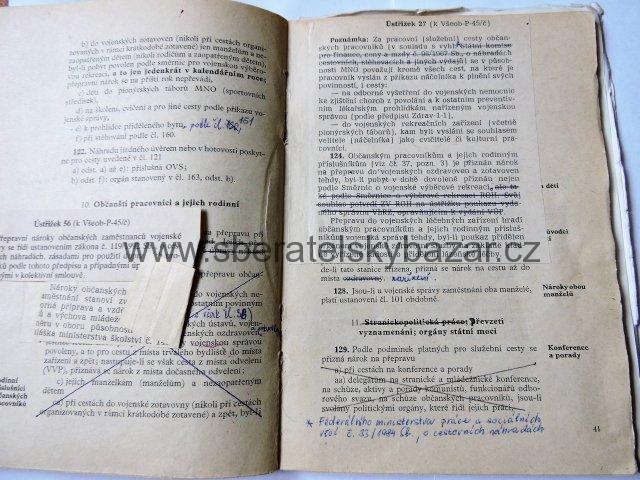 Předpis ČSLA Vojenská přeprava osob a nákladů Všeob-P-45/č