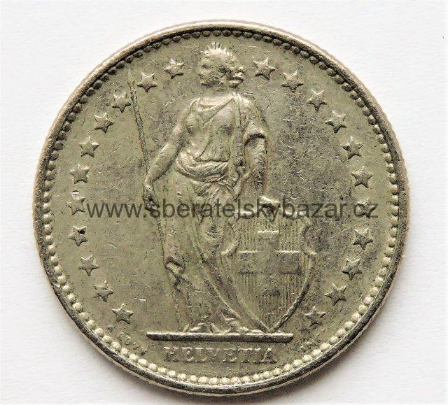Švýcarsko - 2 frank 1969 B