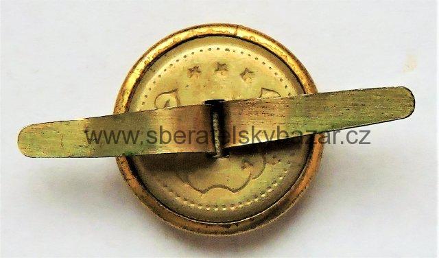 Čepicový knoflík SNB- Zlatý na čepici