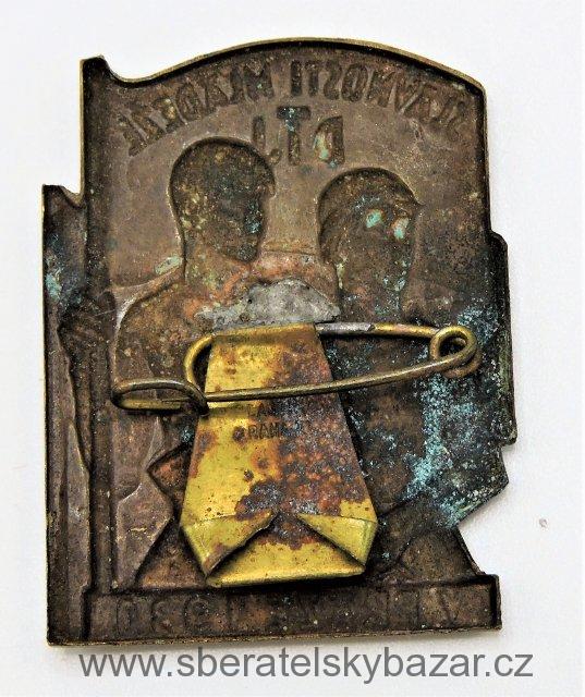 Odznak Slavnost mládeže DTJ v Praze 1930