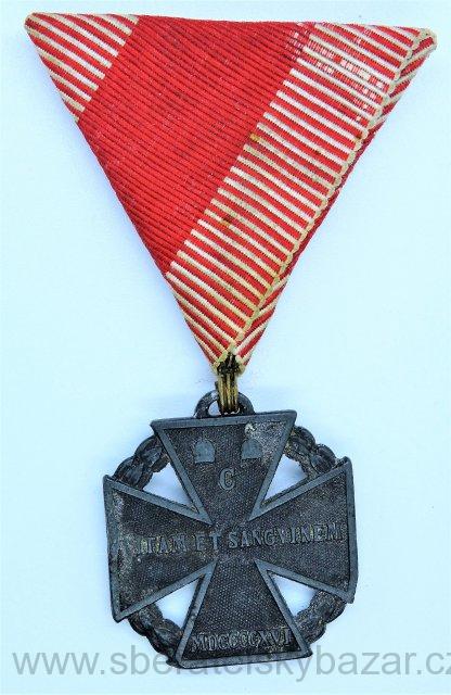 Karlův vojenský kříž - Karl-Truppenkreuz - Značený F.A. 