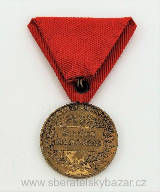 Vojenská/Četnická verze Jubilejní medaile 1898 k příležitosti 50 let panování Františka Josefa I.