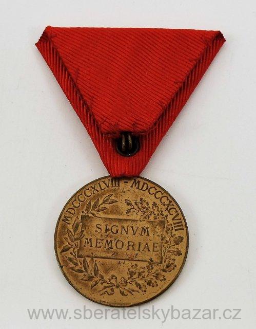 Vojenská/Četnická verze Jubilejní medaile 1898 k příležitosti 50 let panování Františka Josefa I.