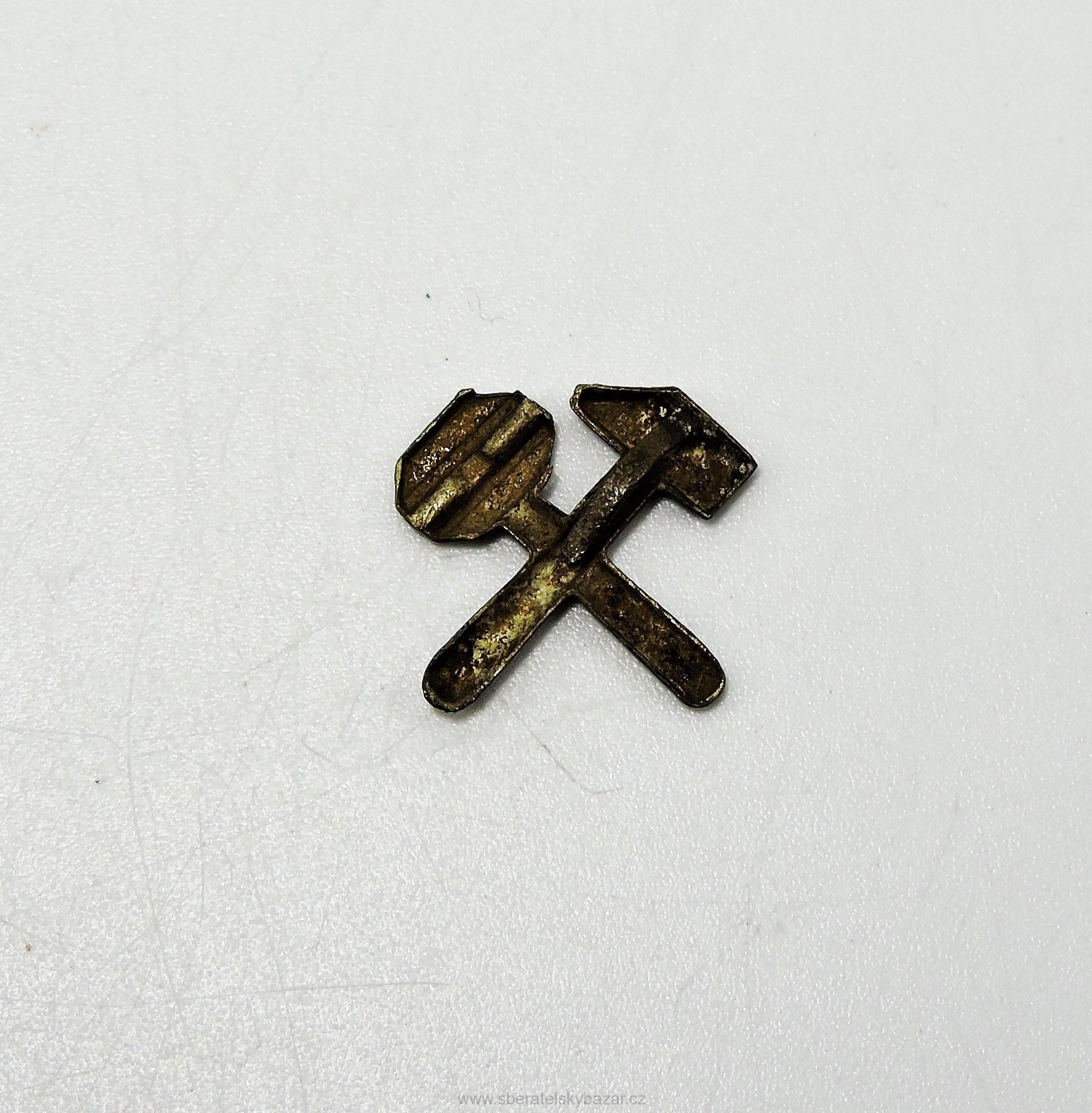 Rozlišovací znaky - Horníci stříbrný - 1ks