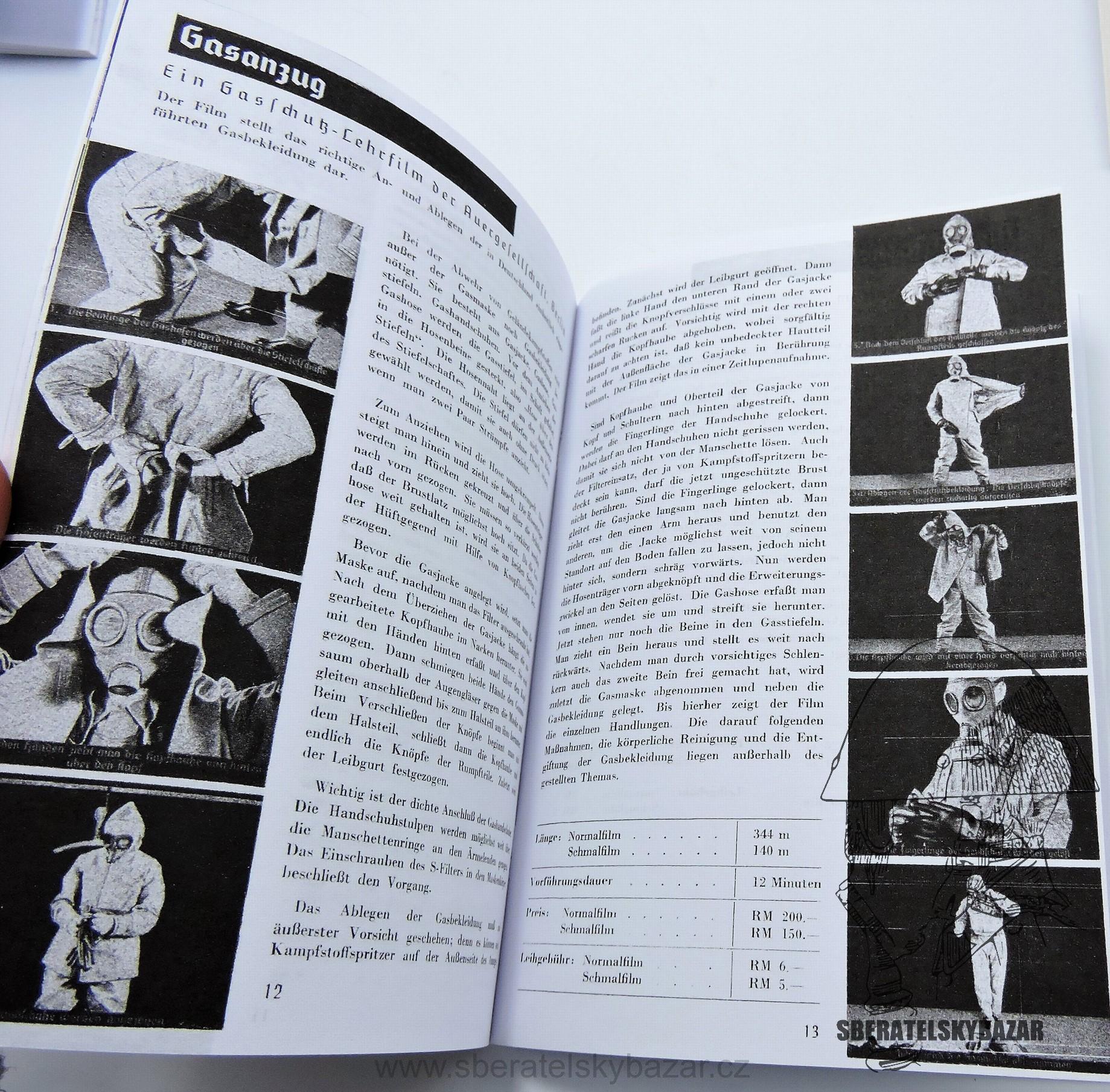 Auer katalog - Protichemické obleky - 1939  - Reprint (Replika)
