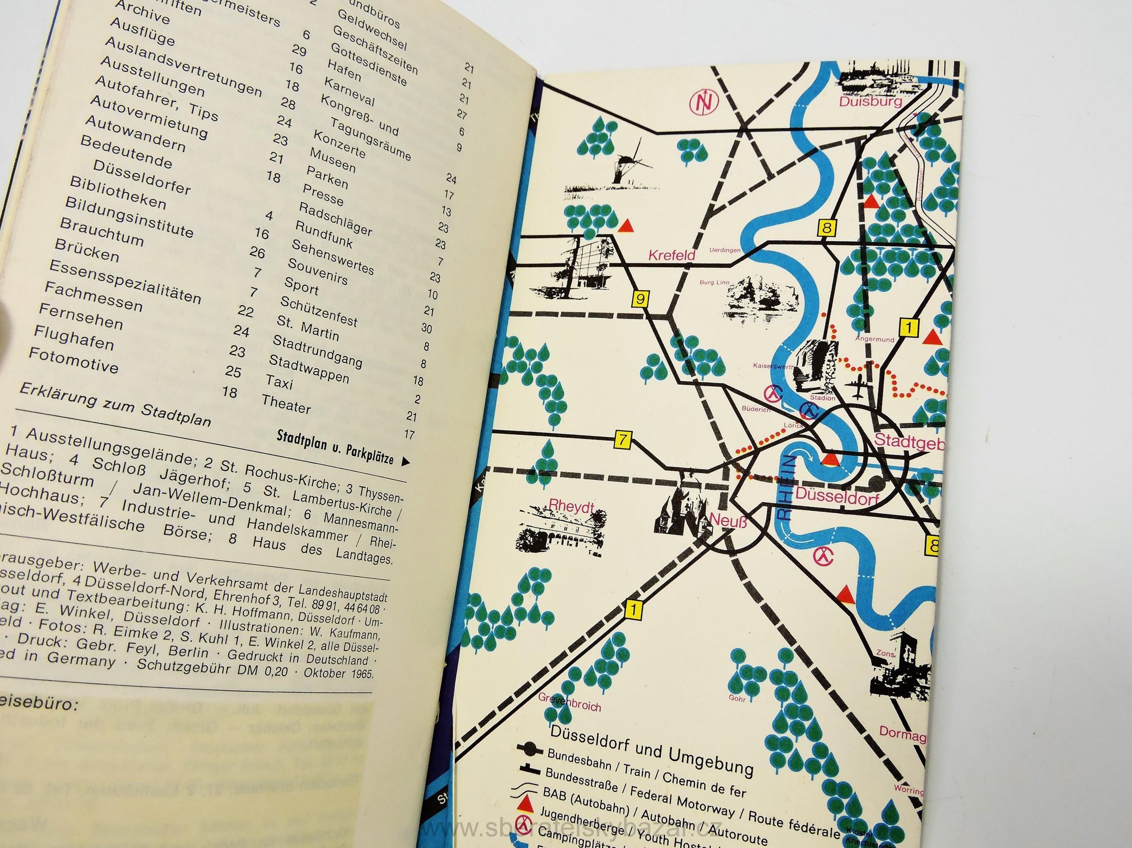 Průvodce Dusseldorf cca.1970