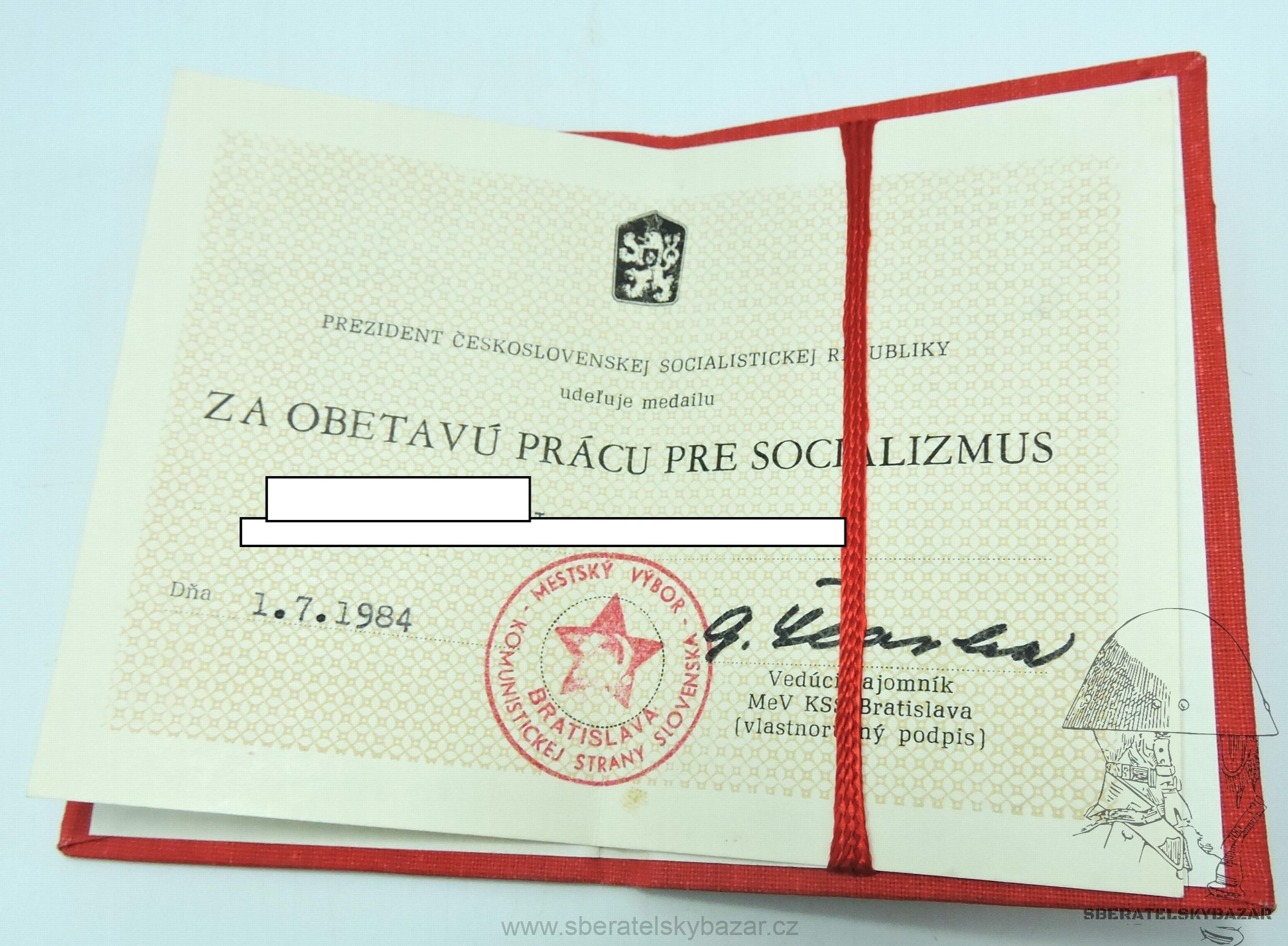 Dekret za obetavú prácu pre socializmus