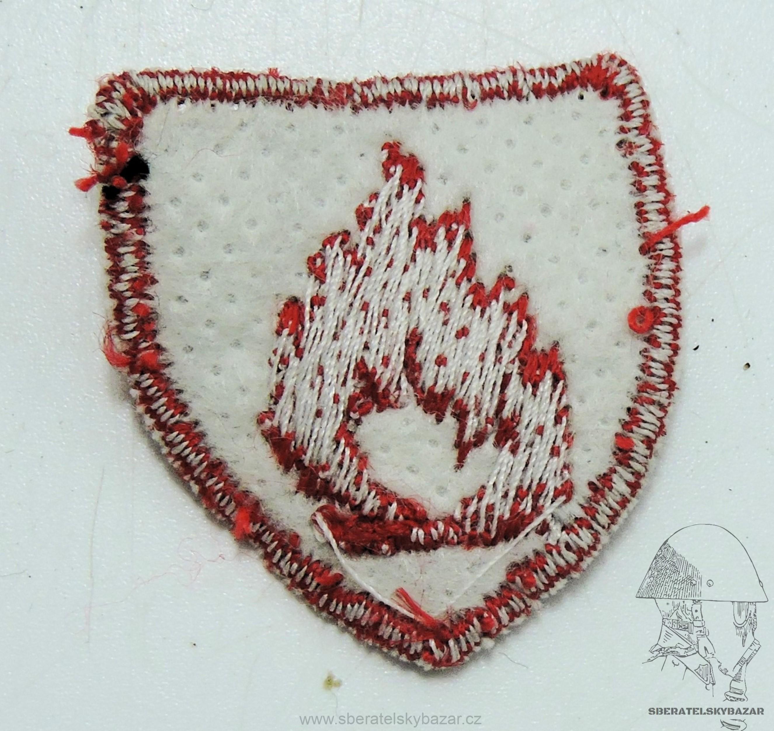 Nášivka - Vojenská hasičská jednota plamen - 3x 3cm