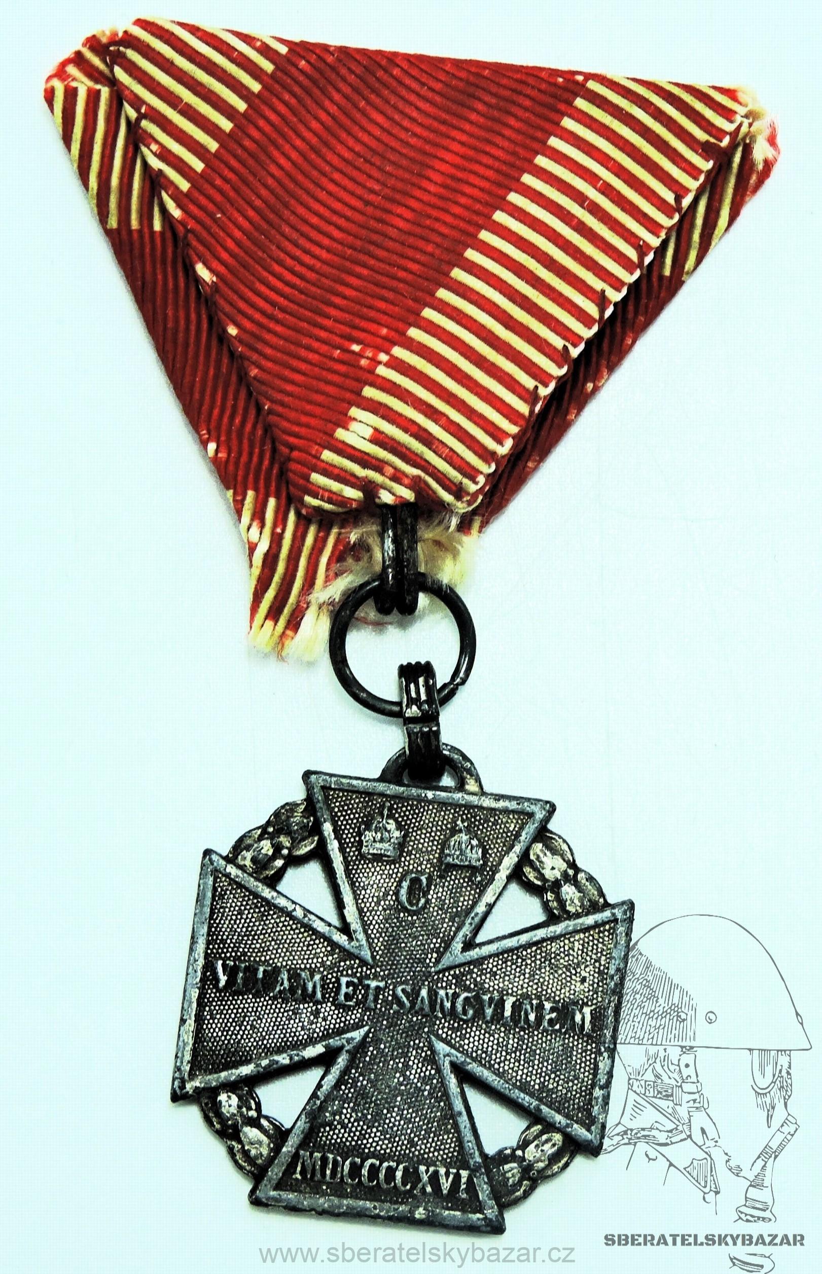 Karlův vojenský kříž - Karl-Truppenkreuz - Značený W&A 