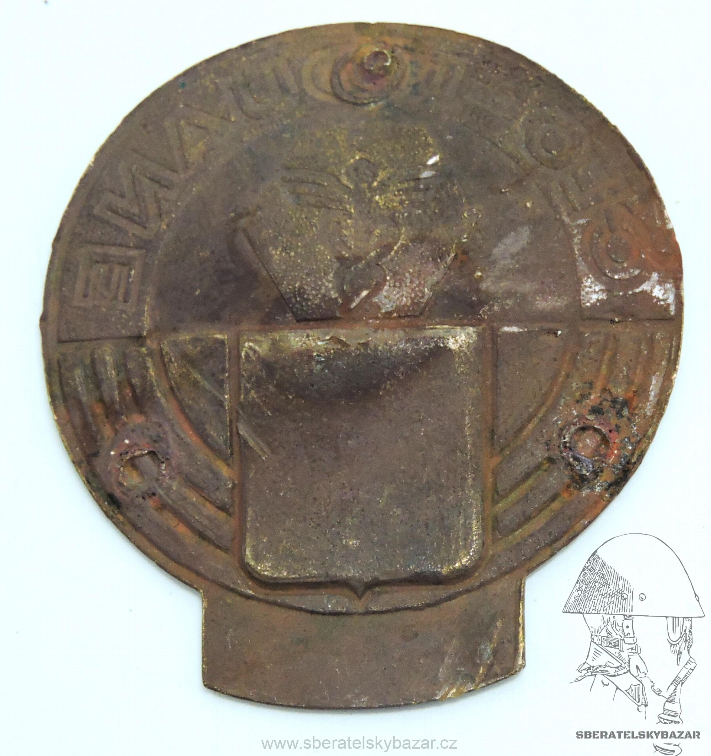 Služební placka Celník ČSFR - výlisek - r. 55x60mm