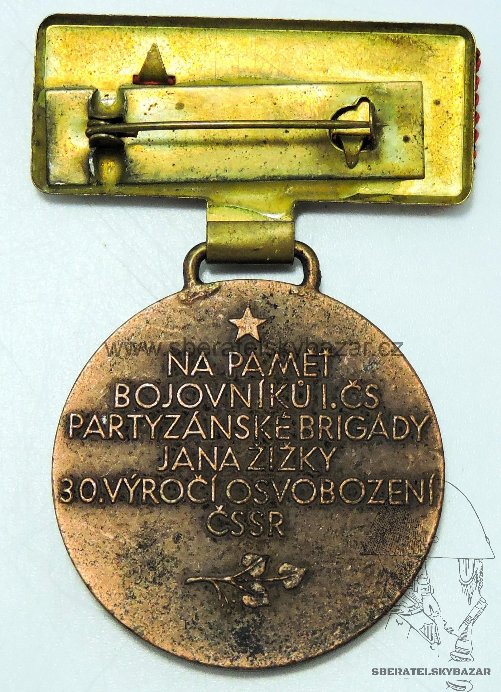 Pamětní medaile 1. ČS. partizánské brigády Jana Žižky z Trocnova