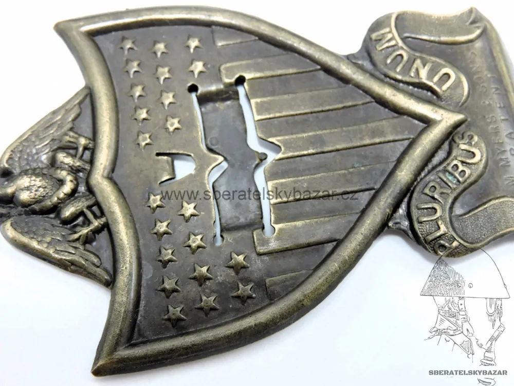 Velká přezka na popruh? - Pluribus Unum - patent 1873