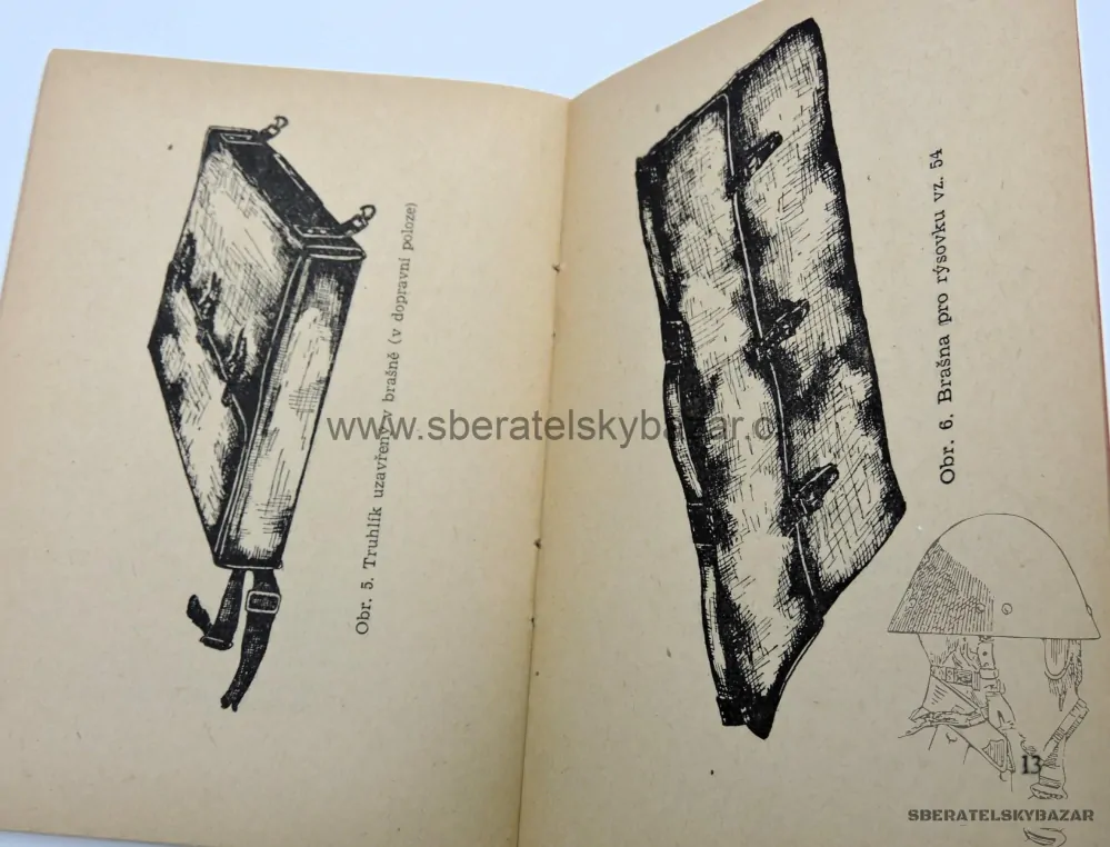 Originál Předpis Souprava pro počtáře vz.54 a rýsovka vz.54 