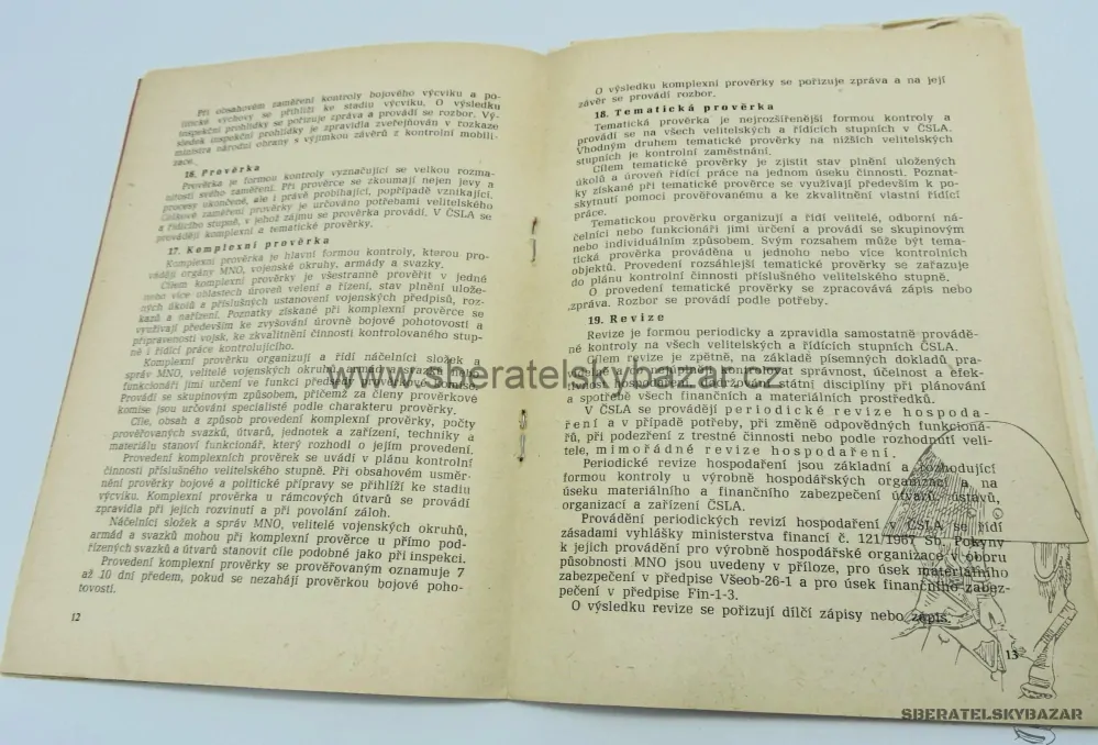 Originál Předpis ČSLA Směrnice pro kontrolní činost v ČSLA -