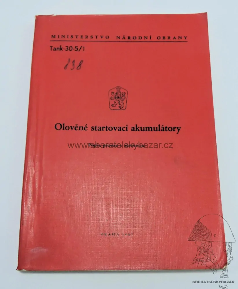 Originál Předpis ČSLA - Olověné startovací akumulátory